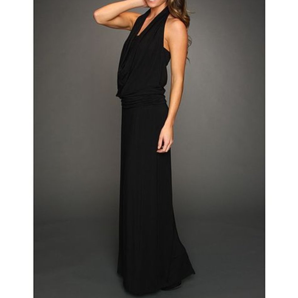 TART teal cowl neck maxi dress - M